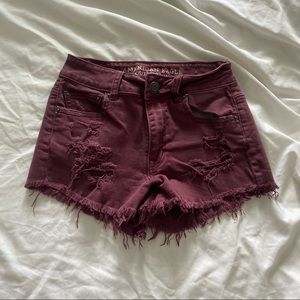 american eagle distressed shorts
